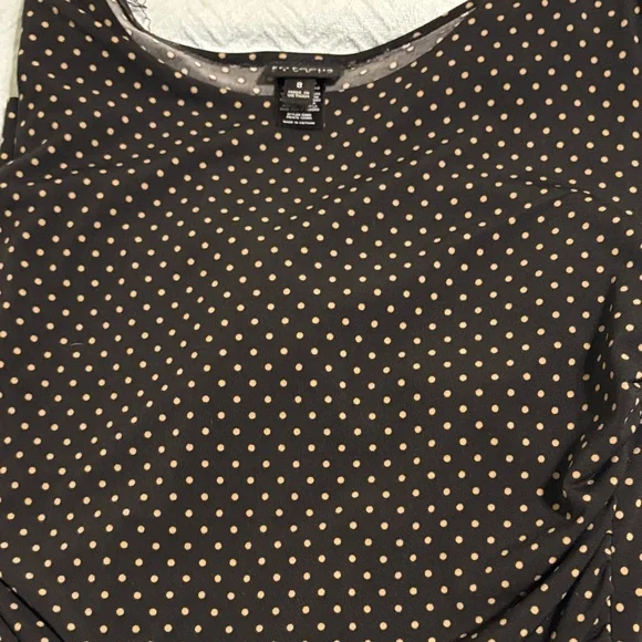 H&M Black and Tan Polka Dot Dress - Picture 2 of 4